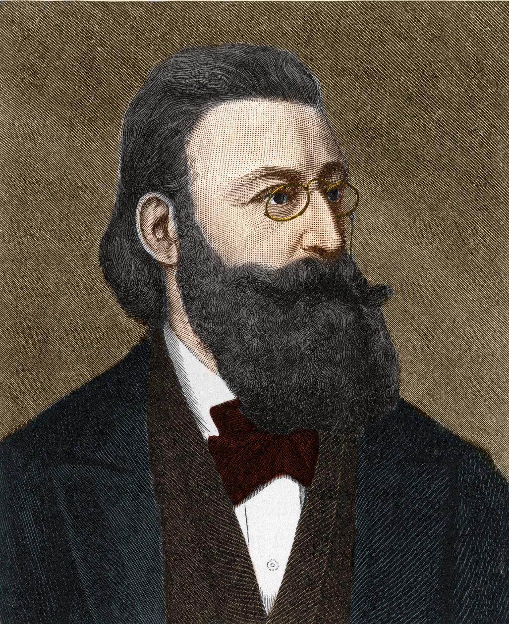 Portré Ludwig Anzengruber (1839-1889), osztrák író. alkotó: Unknown artist