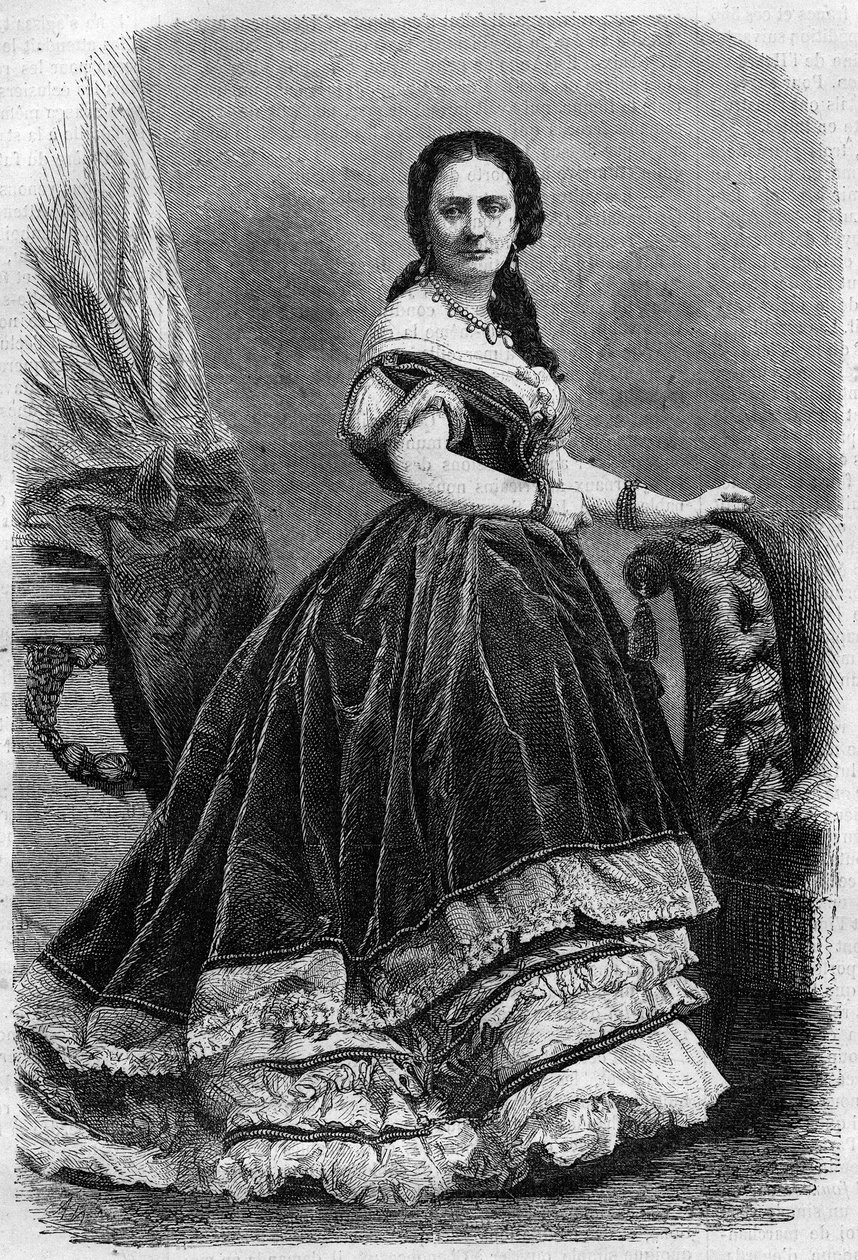 Maria Wyse Bonaparte portréja Madame Urbain Ratazzitól (1833-1902). Metszet a „The Illustrous Universe”-be alkotó: Unknown artist