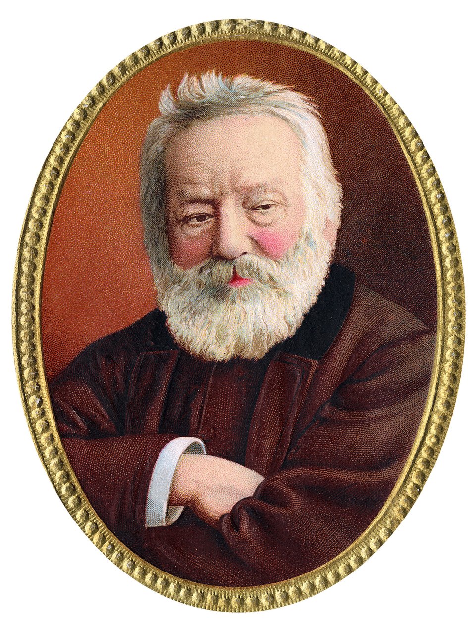 Victor Hugo francia író portréja – Victor Hugo francia író portréja (1802-1885) – A 19. század végének kromolitográfiája. alkotó: Unknown artist