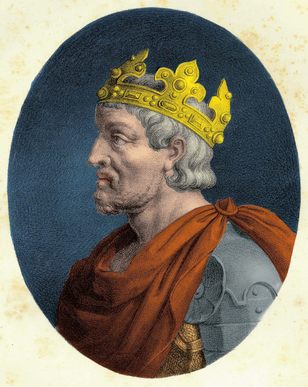 Portré Pepin le Brief (714-768 körül). alkotó: Unknown artist