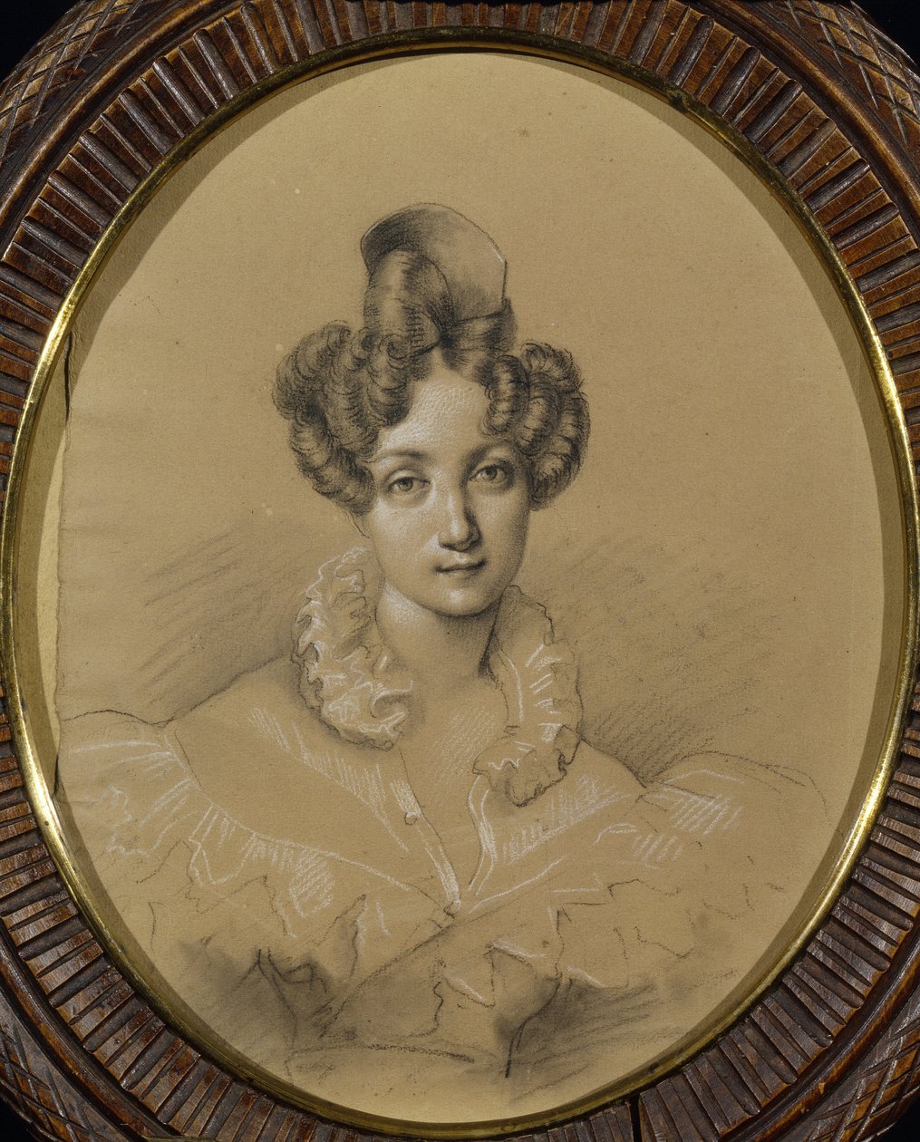 Marie Taglioni (1804-1884) balerina portréja (M. Taglioni balerina portréja). Névtelen munka, ceruza és pasztell kartonon alkotó: Unknown artist