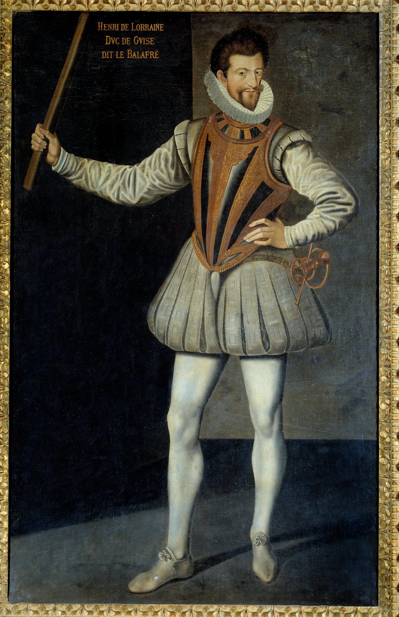 Lotaringiai Henrik, Guise Scalafre néven ismert hercegének egész alakos portréja alkotó: Unknown artist
