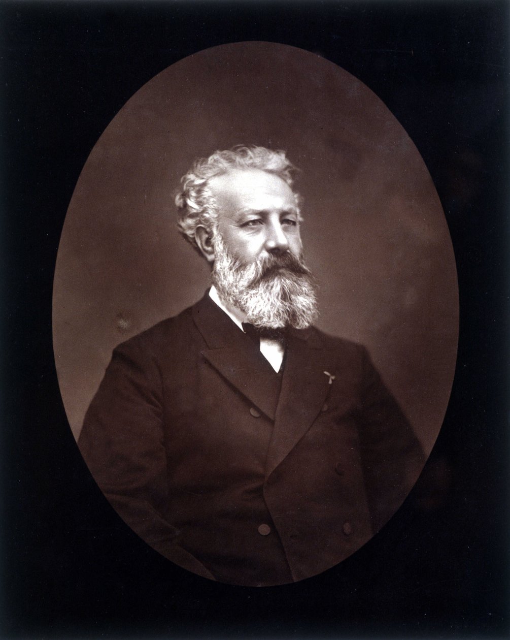 Jules Verne portrémedalion – a „” Les Hommes d