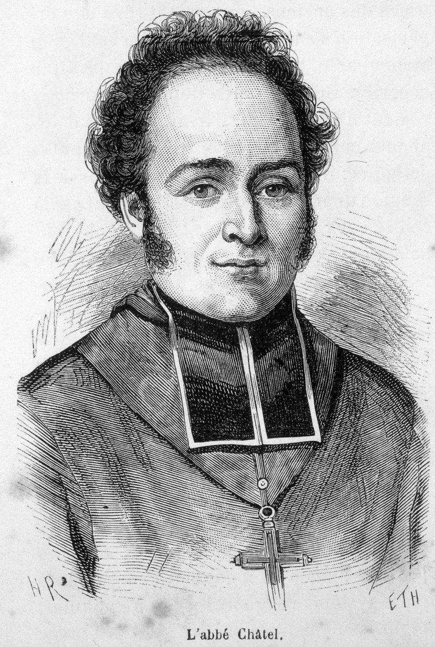 Ferdinand Francois Chatel abbé (1795-1857), a júliusi forradalom idején a francia egyházalapító portréja. alkotó: Unknown artist