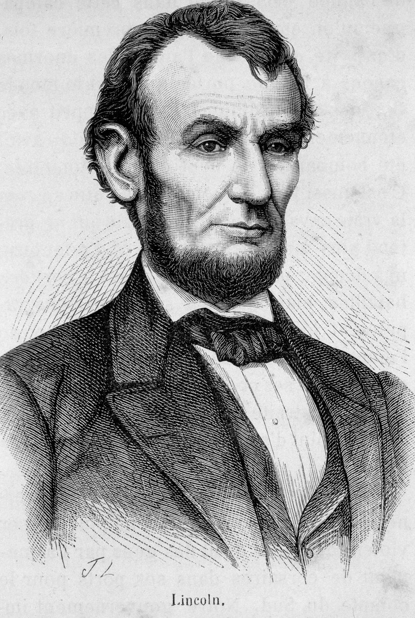 Abraham Lincoln (1809-1865) portréja, az Egyesült Államok 16. elnöke (1861-1865) alkotó: Unknown artist