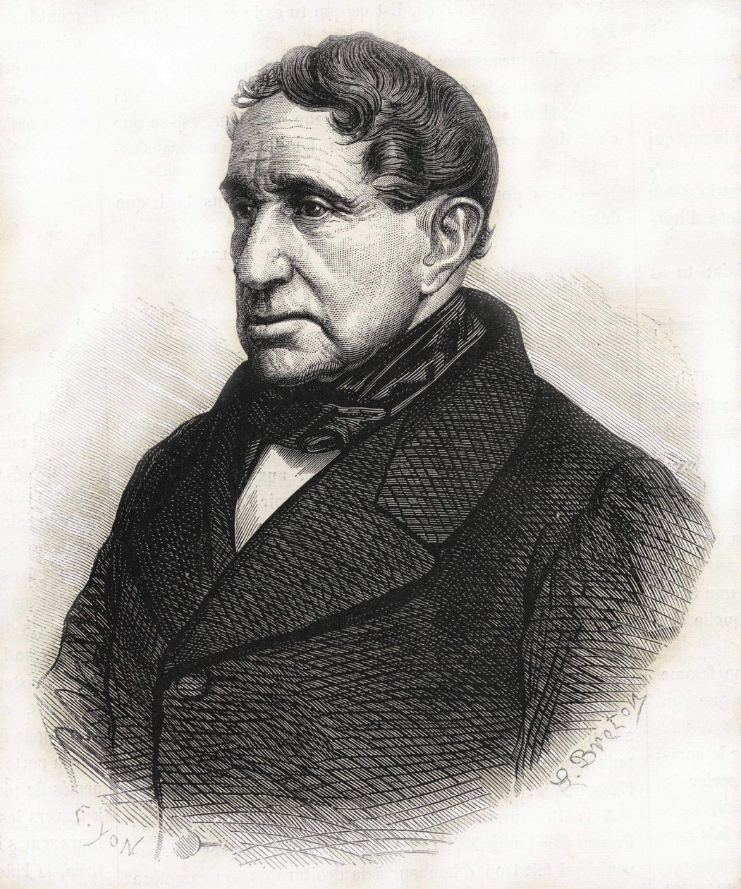Achille Léonce Victor Charles de Broglie (1785-1870), Broglie hercegének portréja. századi metszet. alkotó: Unknown artist