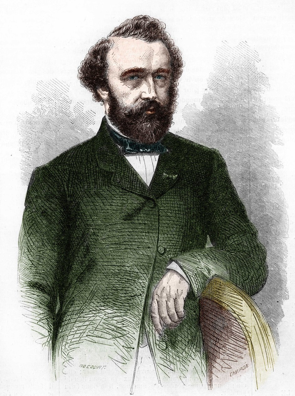Adolphe (Adolph) Sax portréja, a szaxofon feltalálója (1814-1894). alkotó: Unknown artist