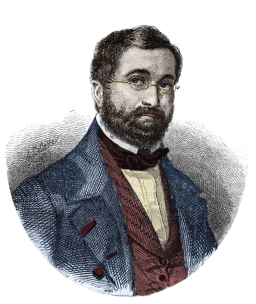 Adolphe Adam (1803-1856) francia zeneszerző portréja. alkotó: Unknown artist