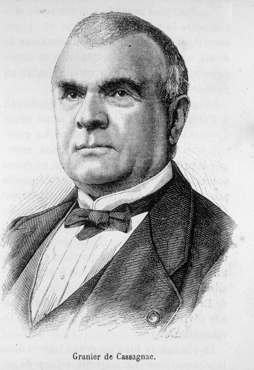 Adolphe de Granier de Cassagnac (1808-1880) francia újságíró és politikus portréja. alkotó: Unknown artist