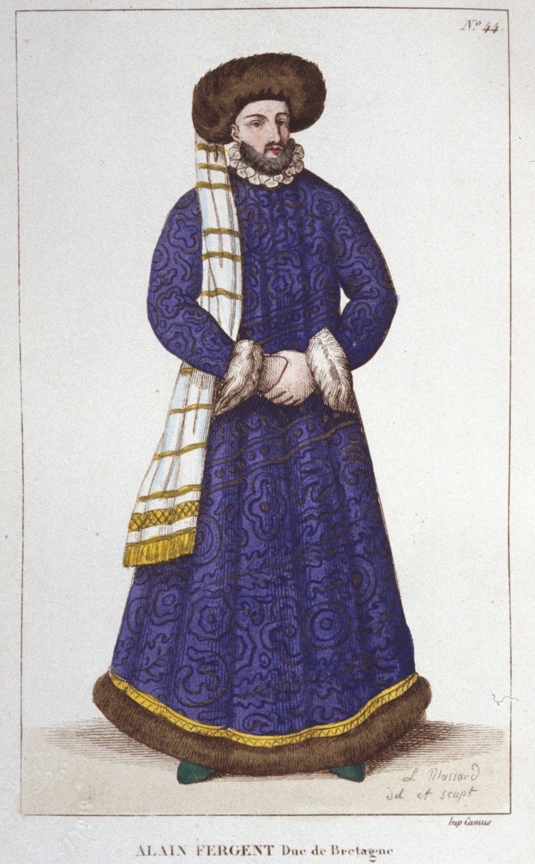 Alain Fergent (1060-1115) Bretagne hercegének portréja. alkotó: Unknown artist