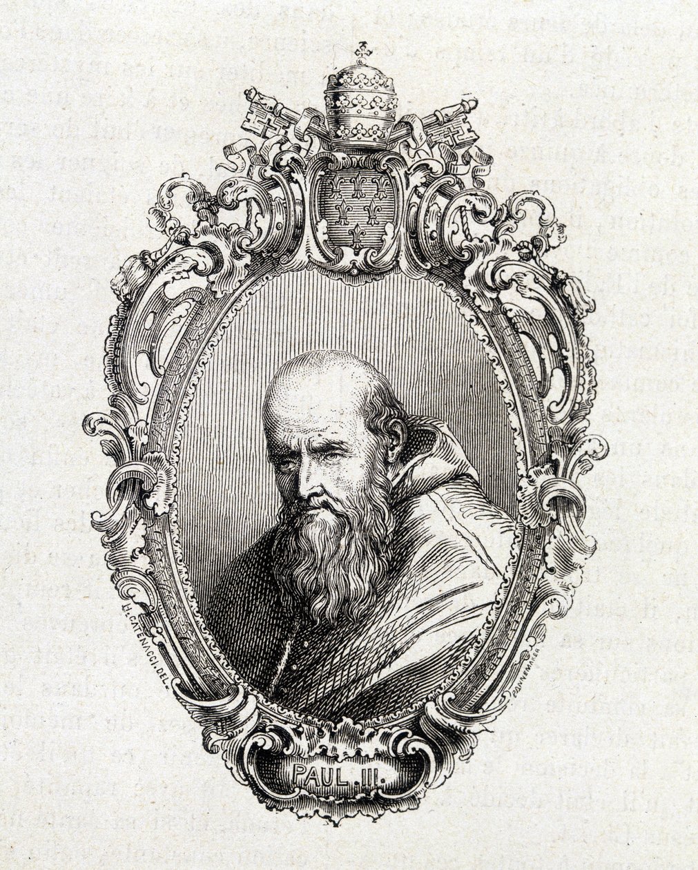 Alessandro Farnese, III. Pál (1468-1549) pápa portréja 1534 és 1549 között. alkotó: Unknown artist