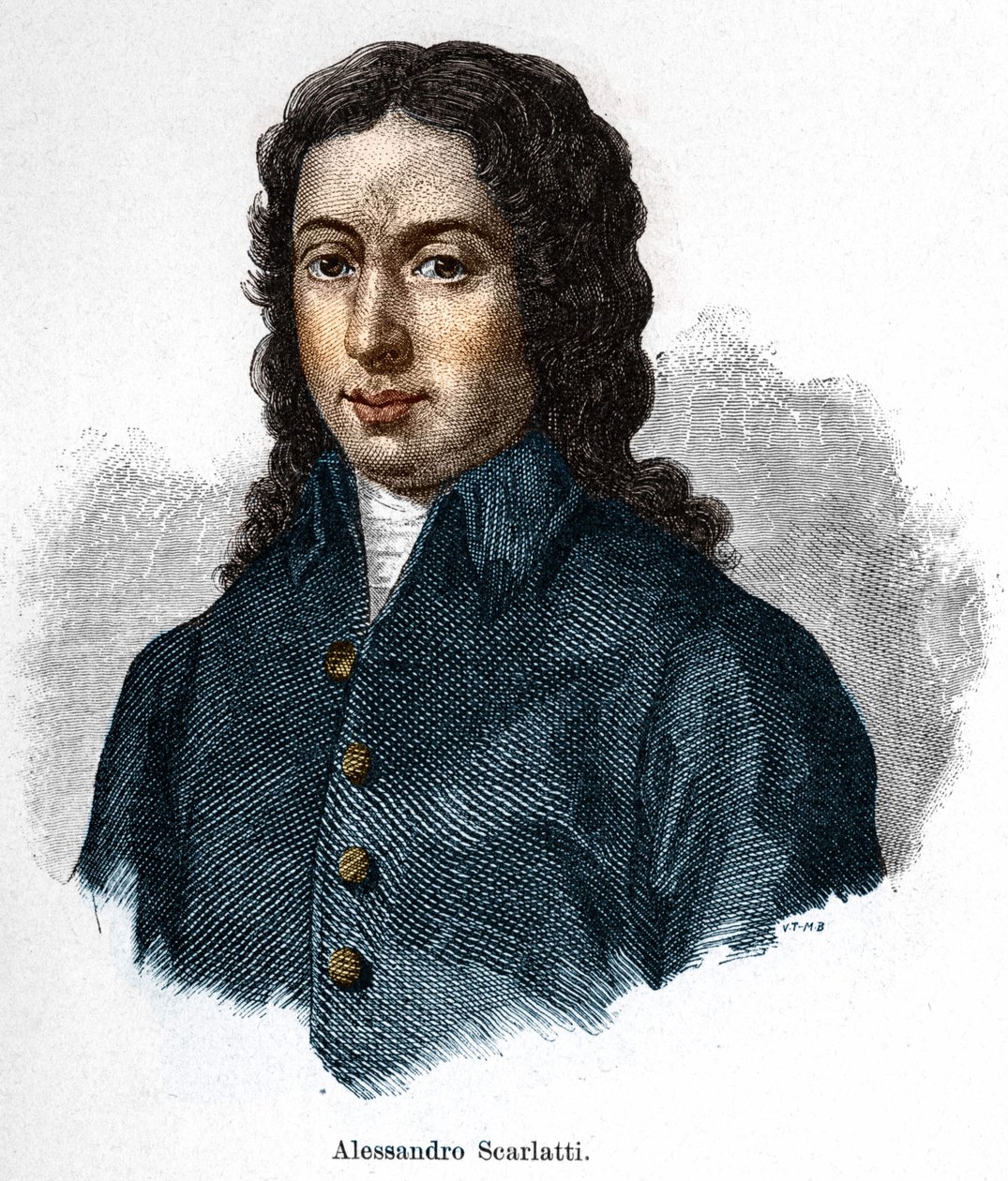 Alessandro Scarlatti (1660-1725) olasz zeneszerző portréja. alkotó: Unknown artist