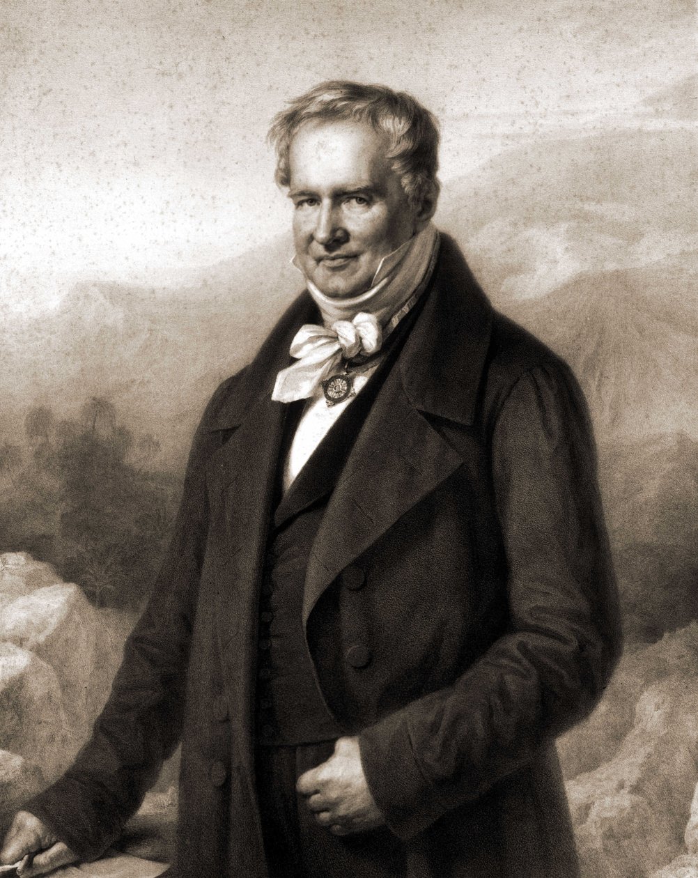 Alexander Von Humboldt portréja (Humboldt Sándor alkotó: Unknown artist