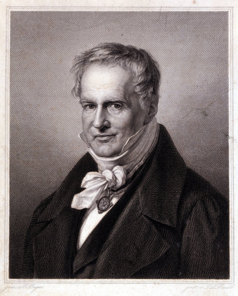Alexander Von Humboldt portréja (Humboldt Sándor alkotó: Unknown artist