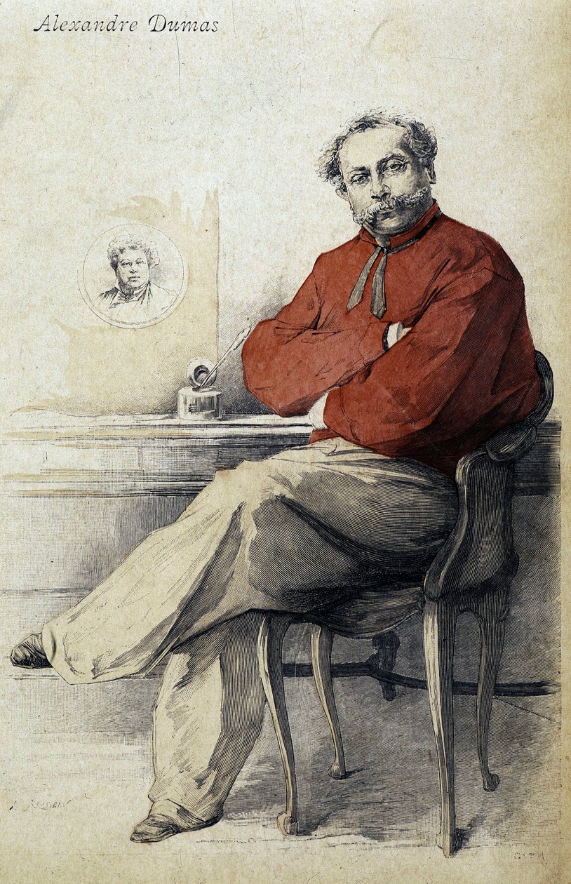 Alexandre Dumas Jr. portréja. alkotó: Unknown artist
