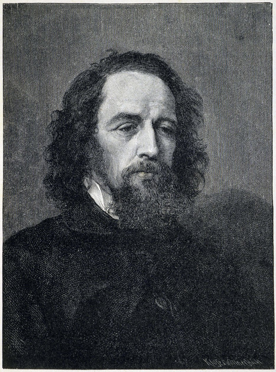 Alfred, Lord Tennyson (1809 - 1892), brit költő és drámaíró 19. századi portréja alkotó: Unknown artist