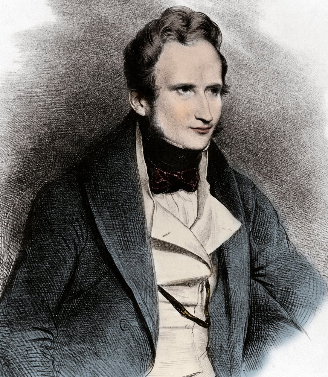 Alfred de Vigny portréja - Alfred de Vigny költő (1797-1863) portréja - alkotó: Unknown artist