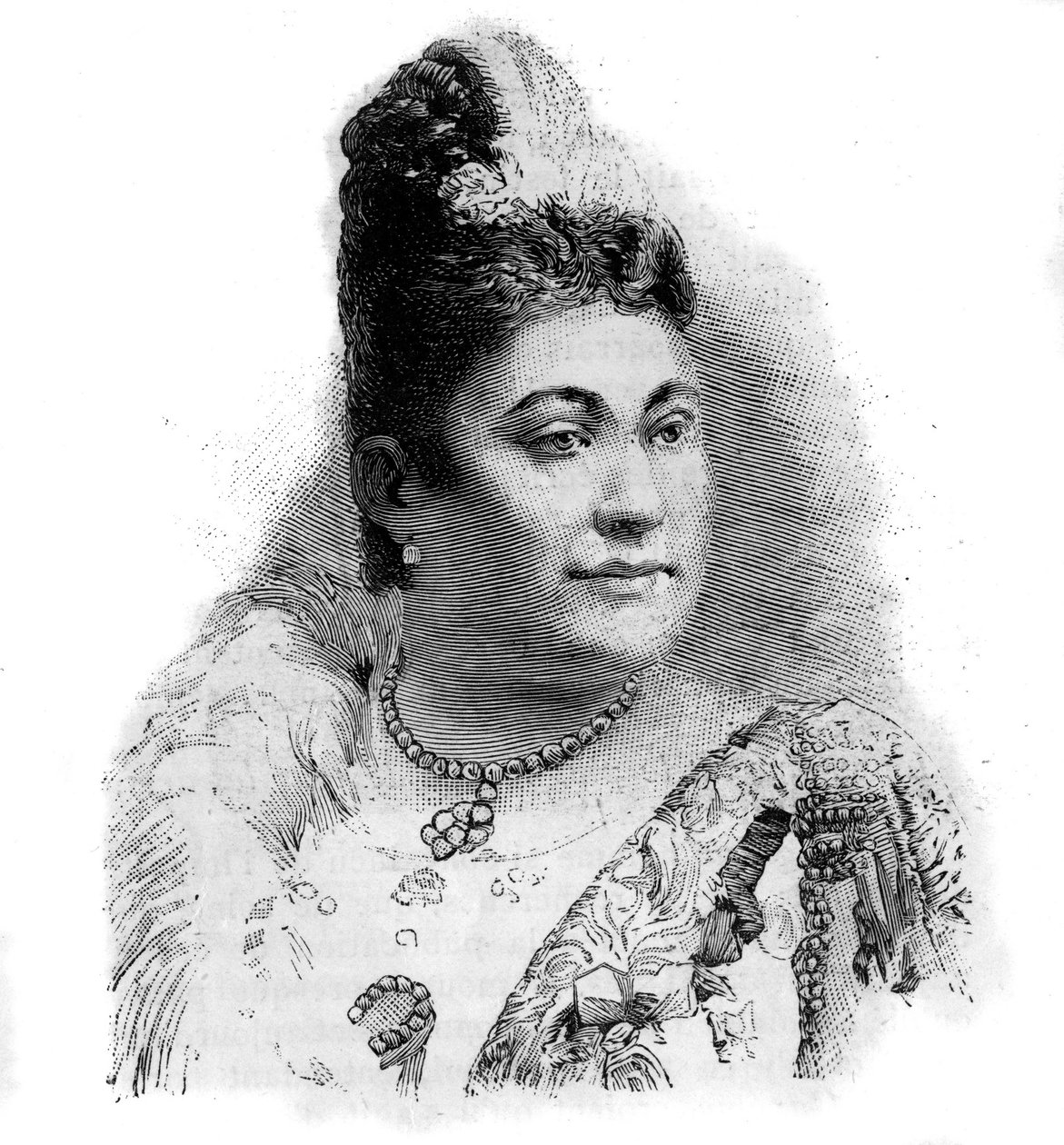 Amalie Friedrich MATERNA osztrák szoprán (1844-1918) portréja. alkotó: Unknown artist