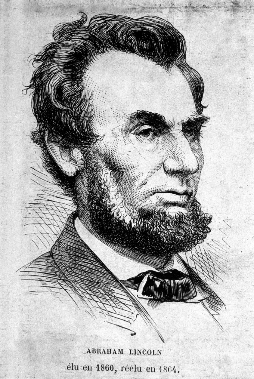 Abraham Lincoln amerikai elnök (1809-1865) portréja. alkotó: Unknown artist
