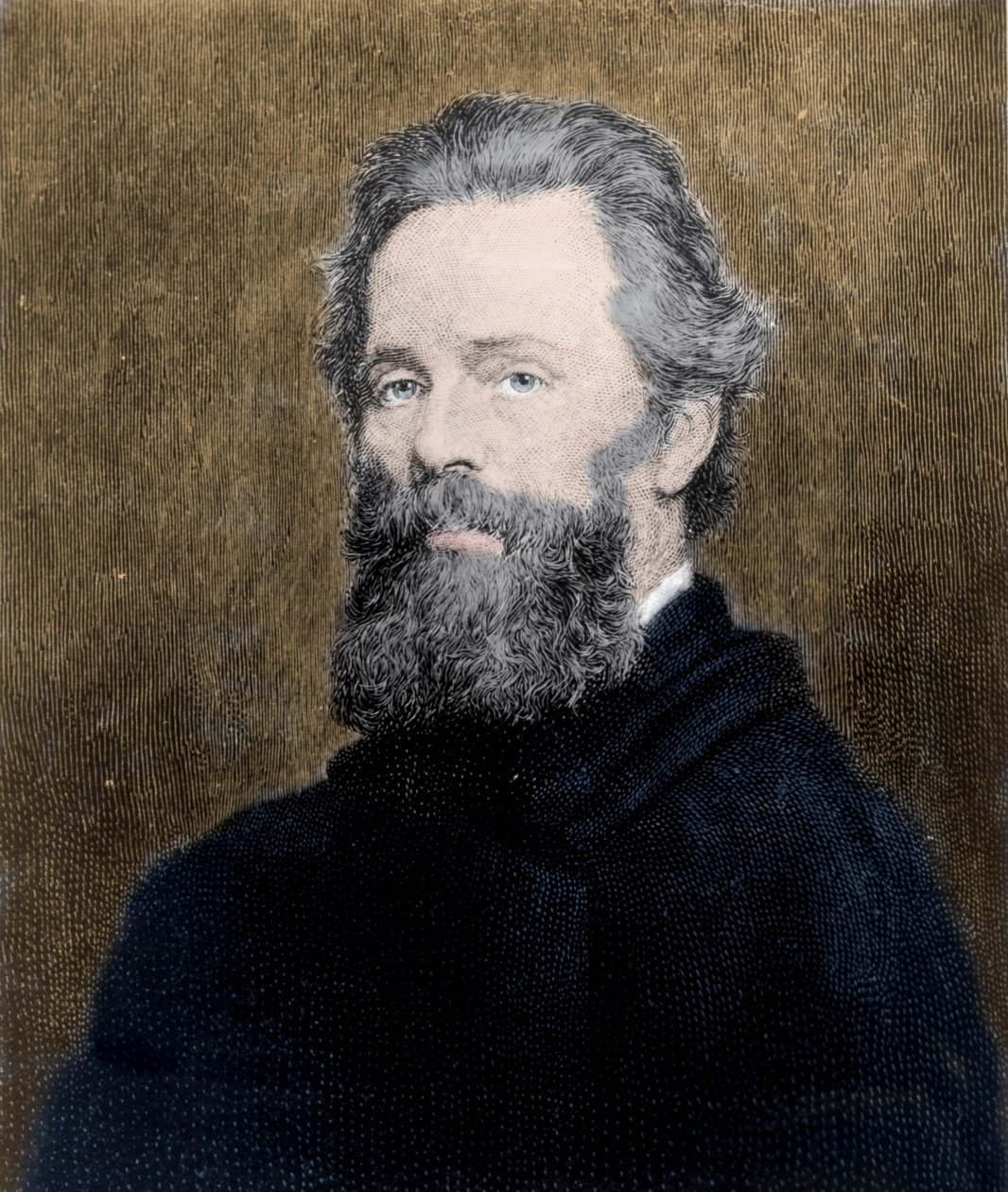 Herman Melville (1819-1891) amerikai költő és regényíró portréja. alkotó: Unknown artist
