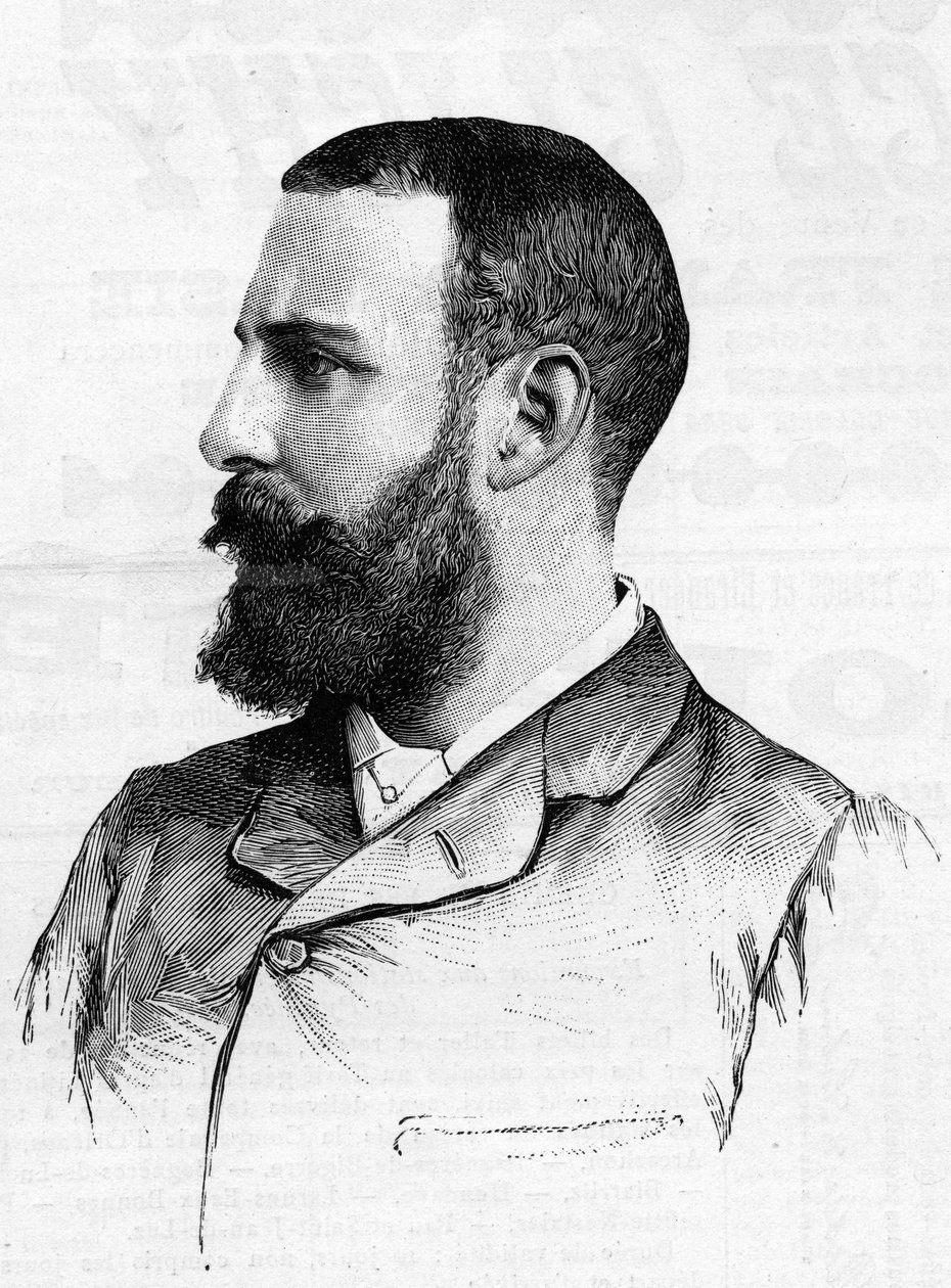 Francis Marion Crawford (1854-1909) amerikai író portréja 1887-ben. alkotó: Unknown artist