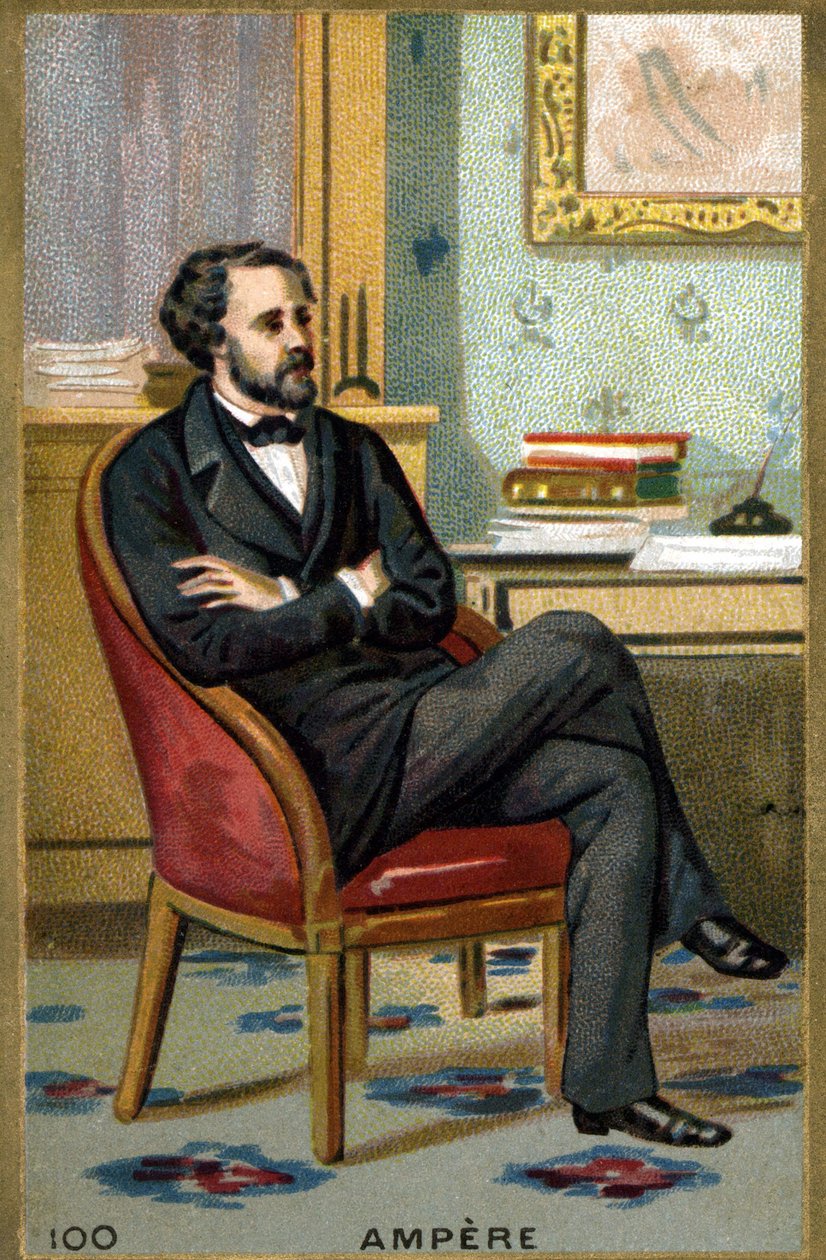 André-Marie Ampere (1775-1836) francia fizikus portréja. századi kromolitográfiája. alkotó: Unknown artist