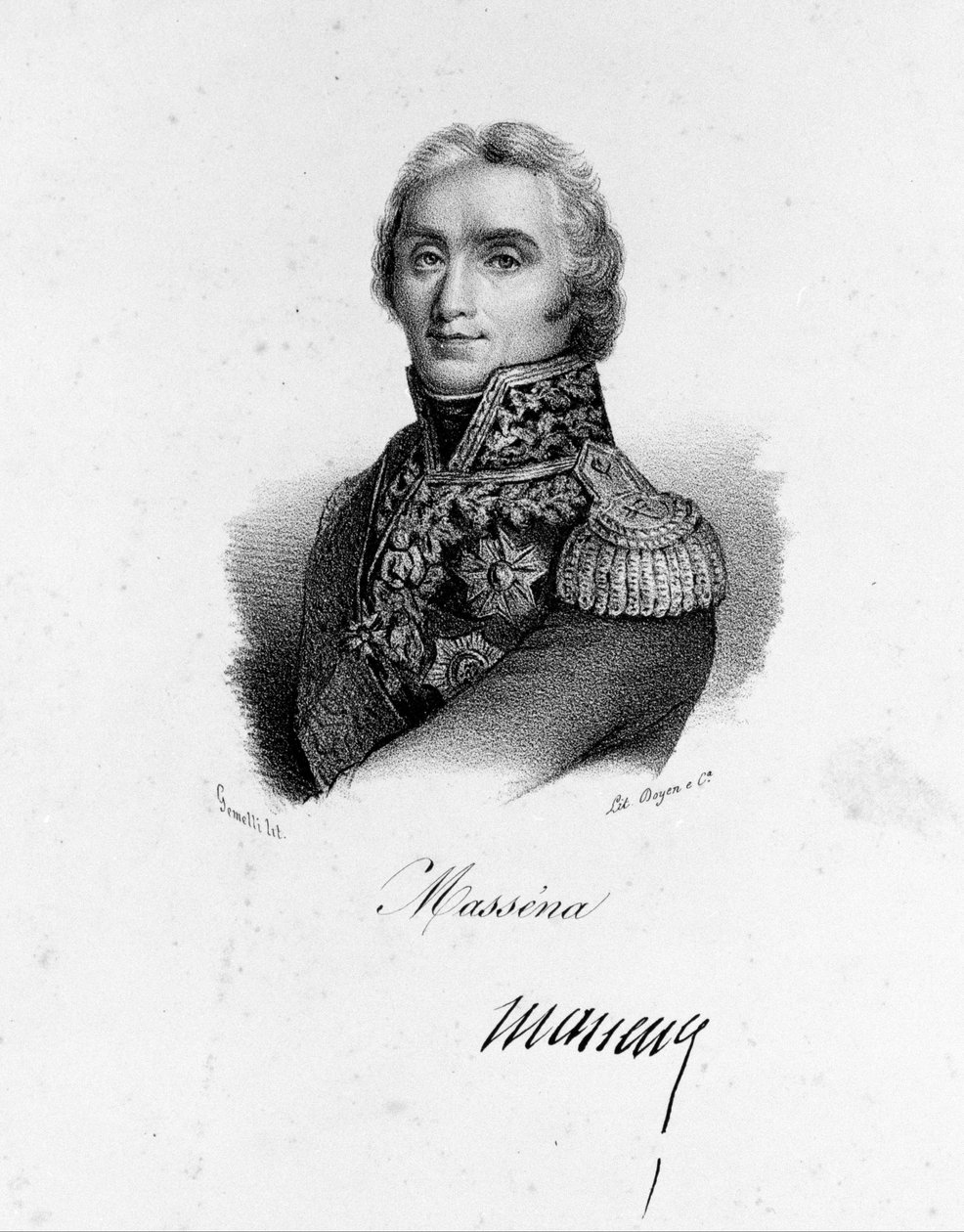 André Massena (1756-1817), Franciaország marsalljának portréja. alkotó: Unknown artist
