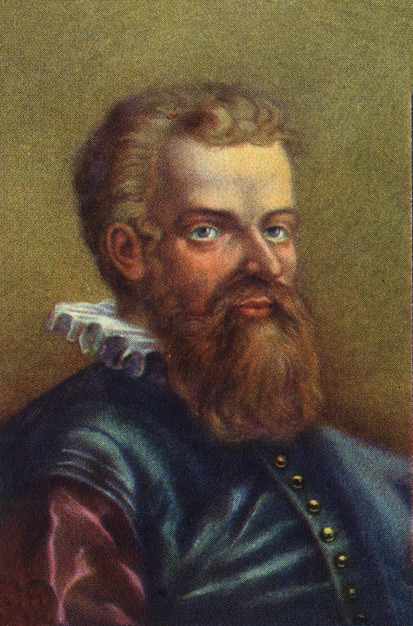 Andre Vesale anatómus portréja. alkotó: Unknown Artist