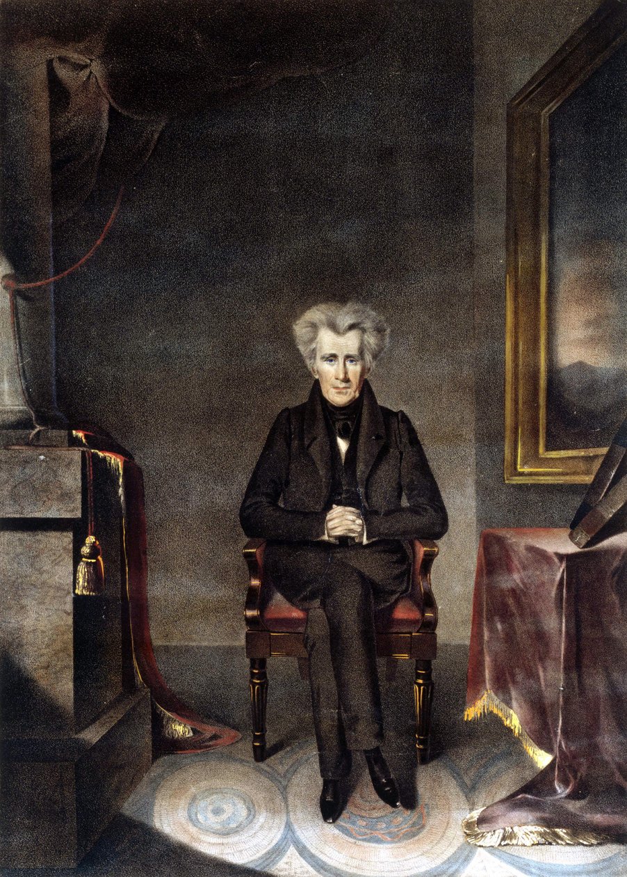 Andrew Jackson (1767-1845) amerikai államférfi portréja. alkotó: Unknown artist