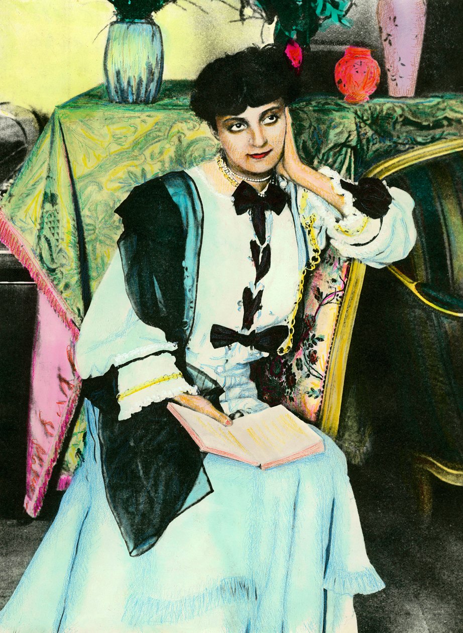 Anna Mathieu de Noailles (Anna de Noailles) (1876 - 1933) leveles nő portréja. alkotó: Unknown artist