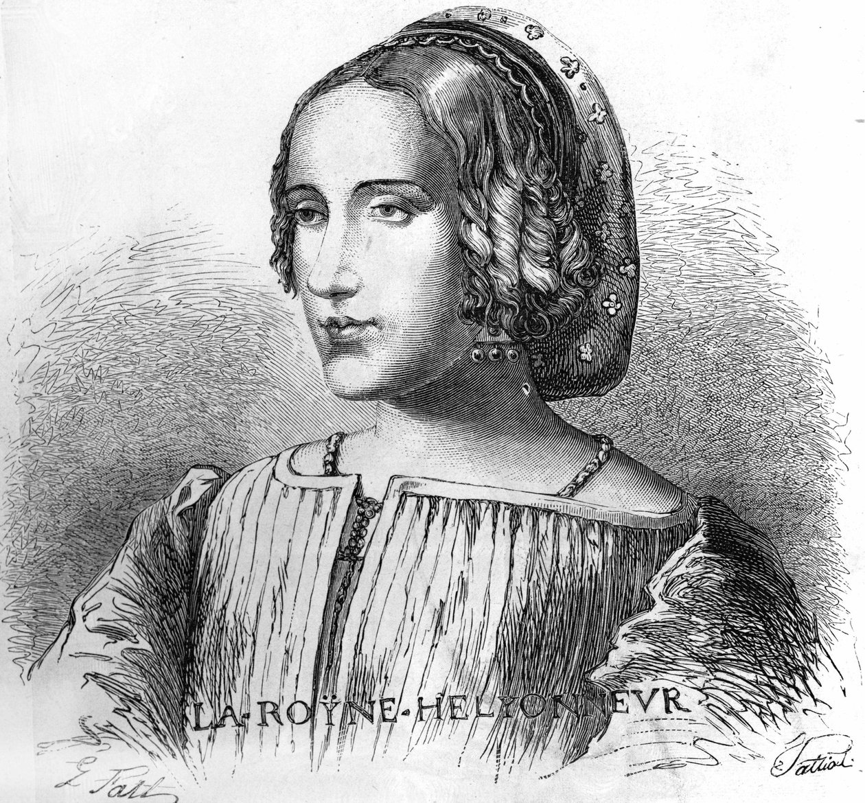 Anne de Boleyn portréja (Anna vagy Ann Bolin és Anne Bullen alkotó: Unknown artist