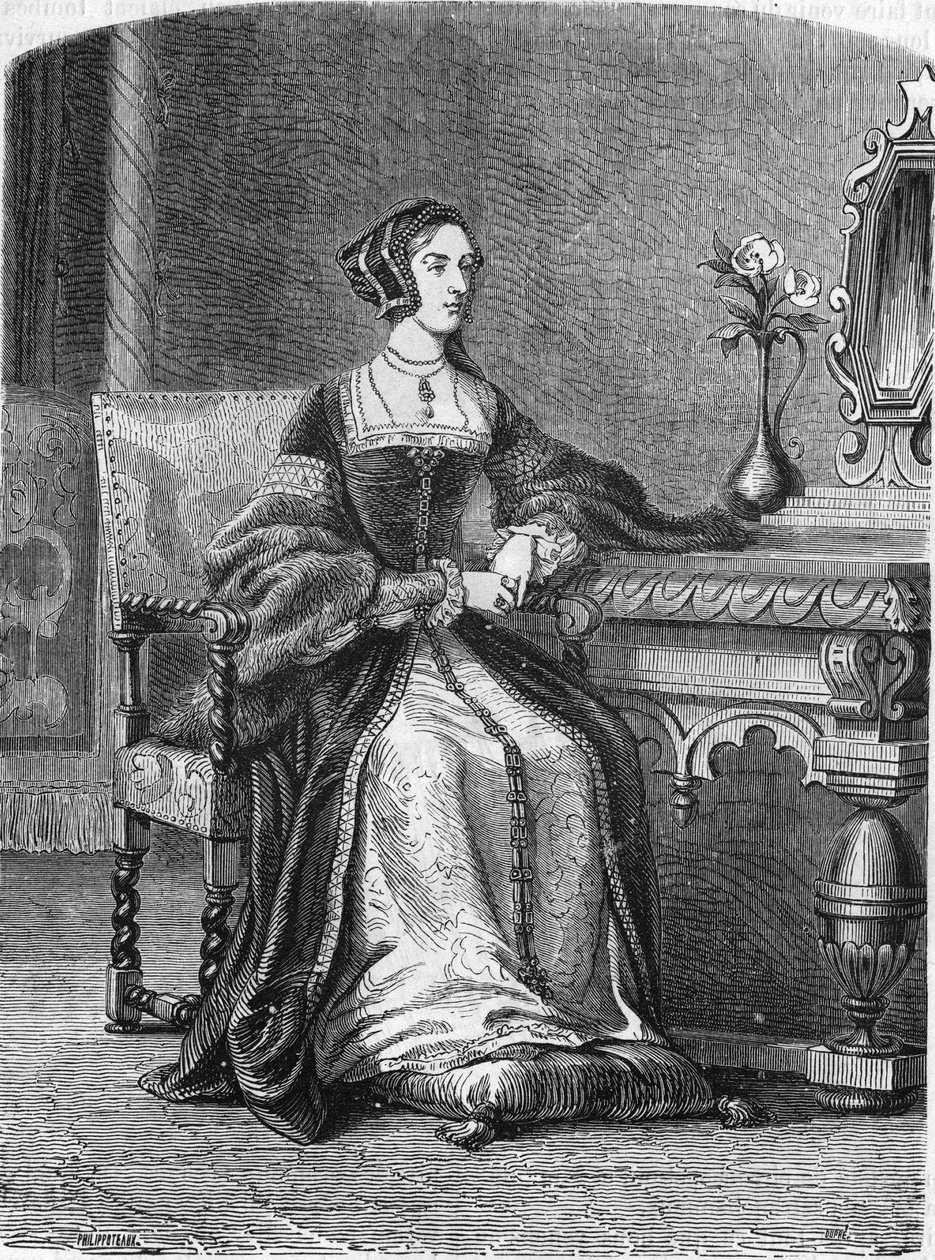 Anne de Boleyn portréja (Anna vagy Ann Bolin és Anne Bullen alkotó: Unknown artist