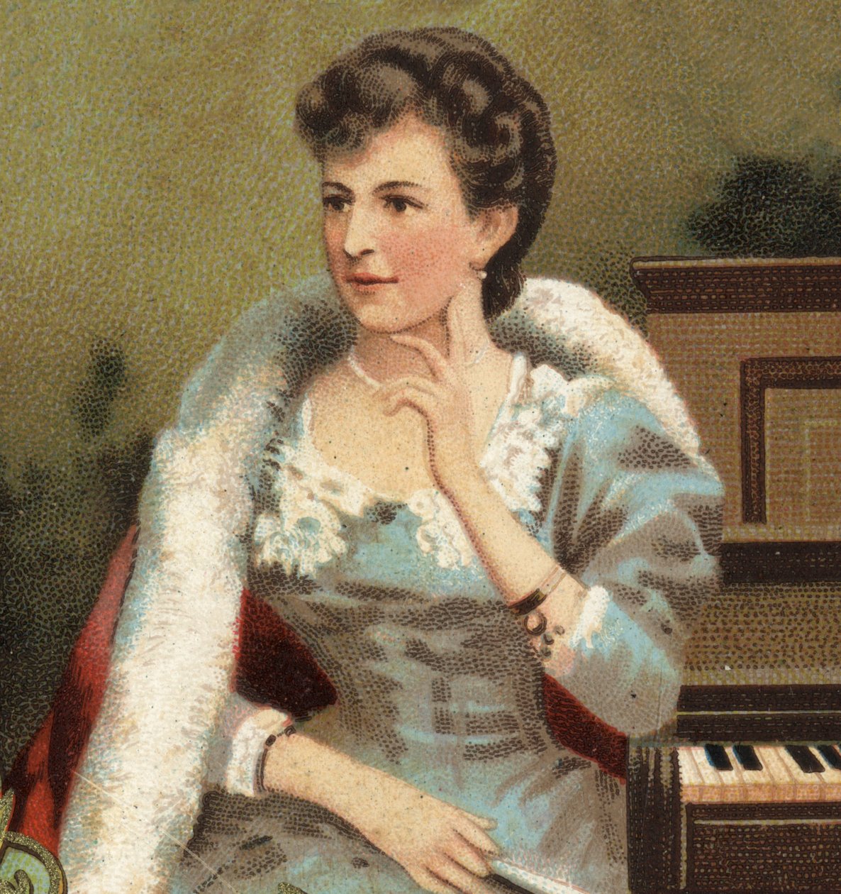 Annette Essipoff [Anna Essipova] orosz zongoraművész [1851-1914] portréja. alkotó: Unknown artist