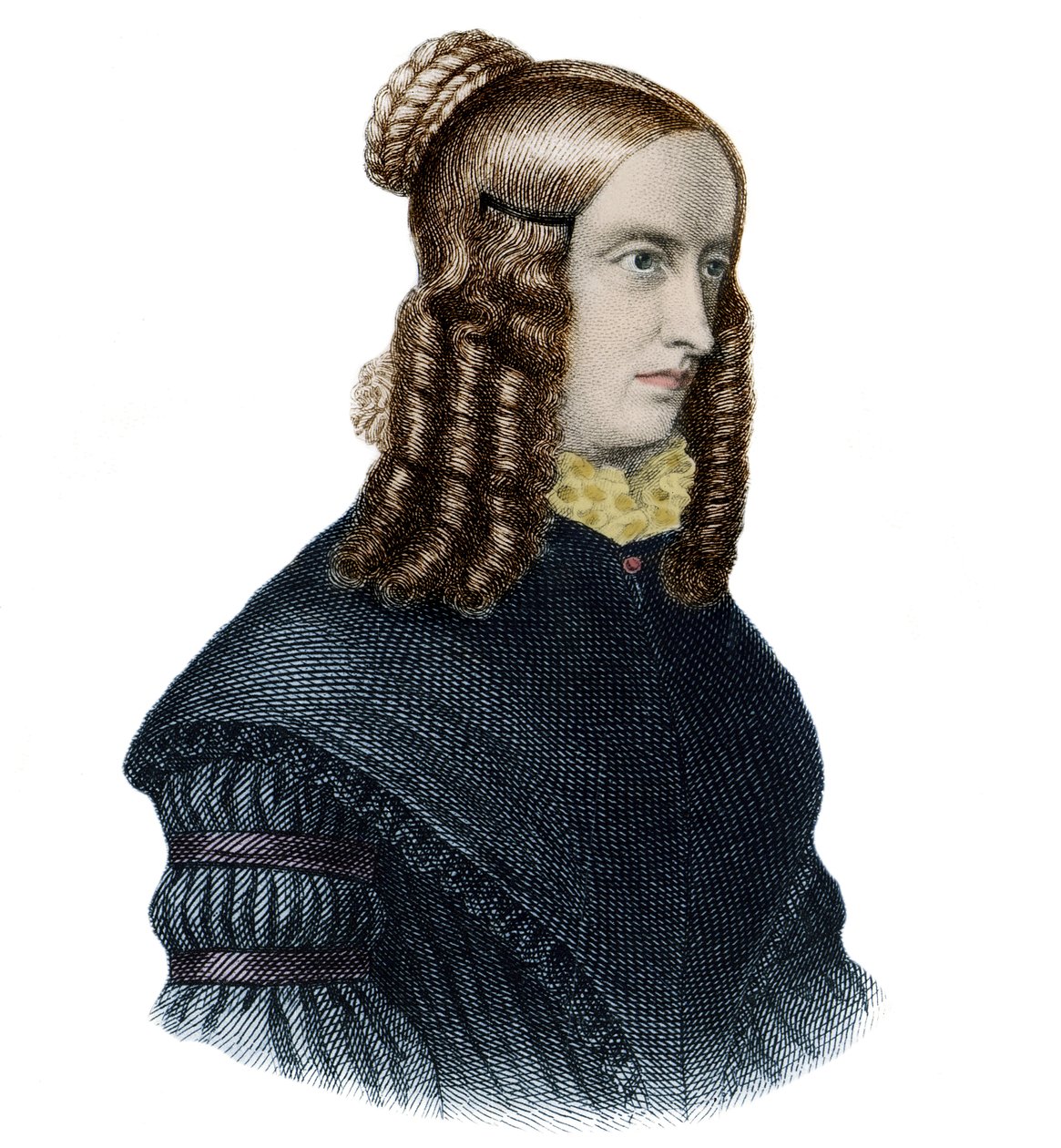 Annette von Droste-Hulshoff (1797-1848) angol író és költő portréja alkotó: Unknown artist