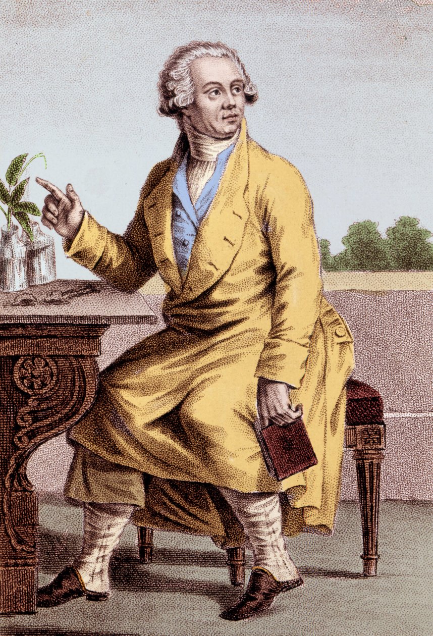 Antoine Laurent de Lavoisier (1743-1794) francia kémikus portréja. alkotó: Unknown artist