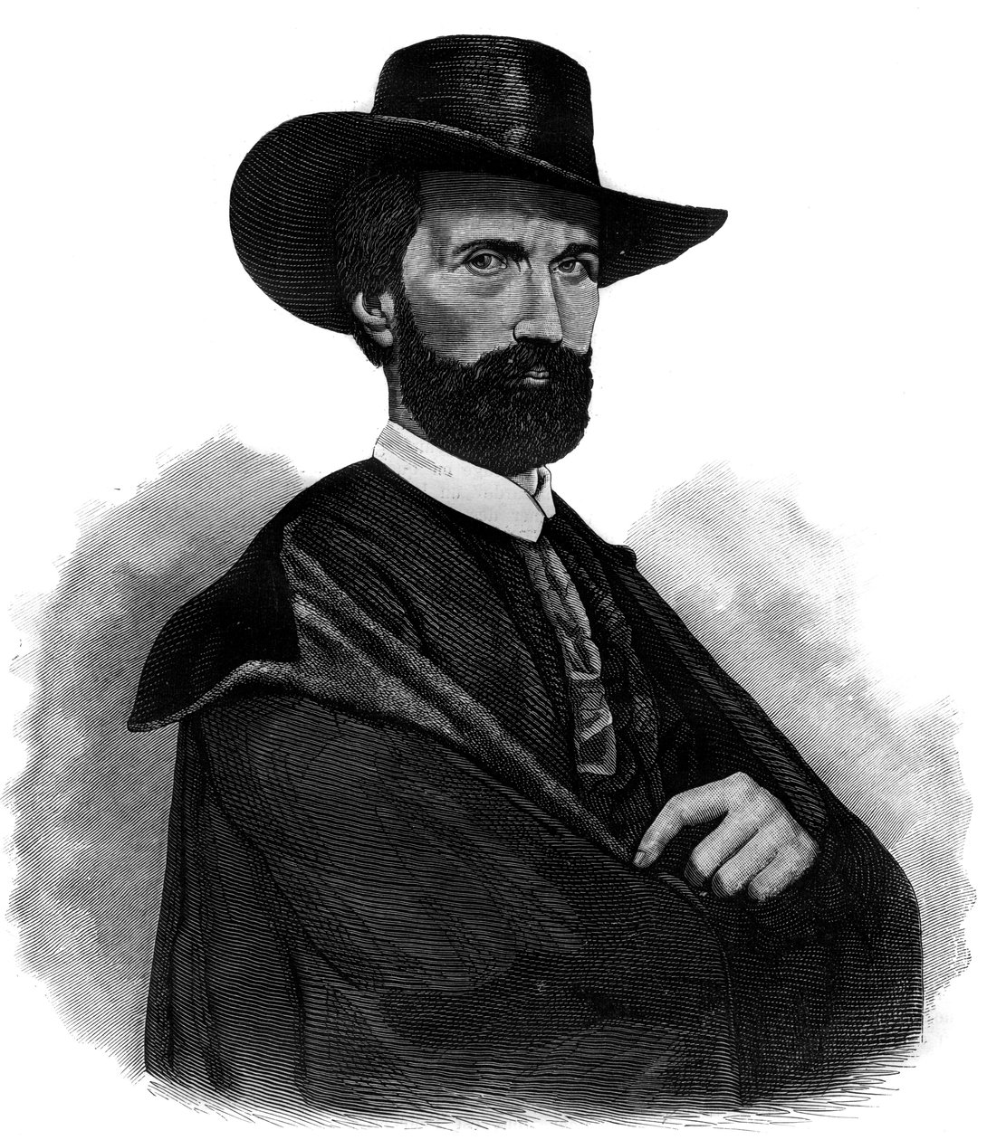 Antoine Wiertz belga festő (1806-1865) portréja - metszet alkotó: Unknown artist