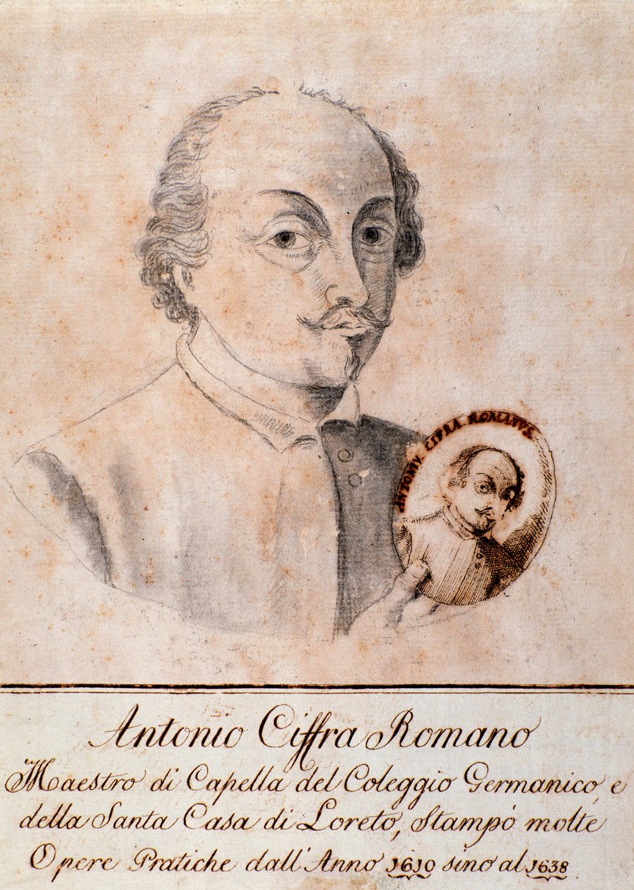 Antonio Cifra portréja (rajz) alkotó: Unknown artist