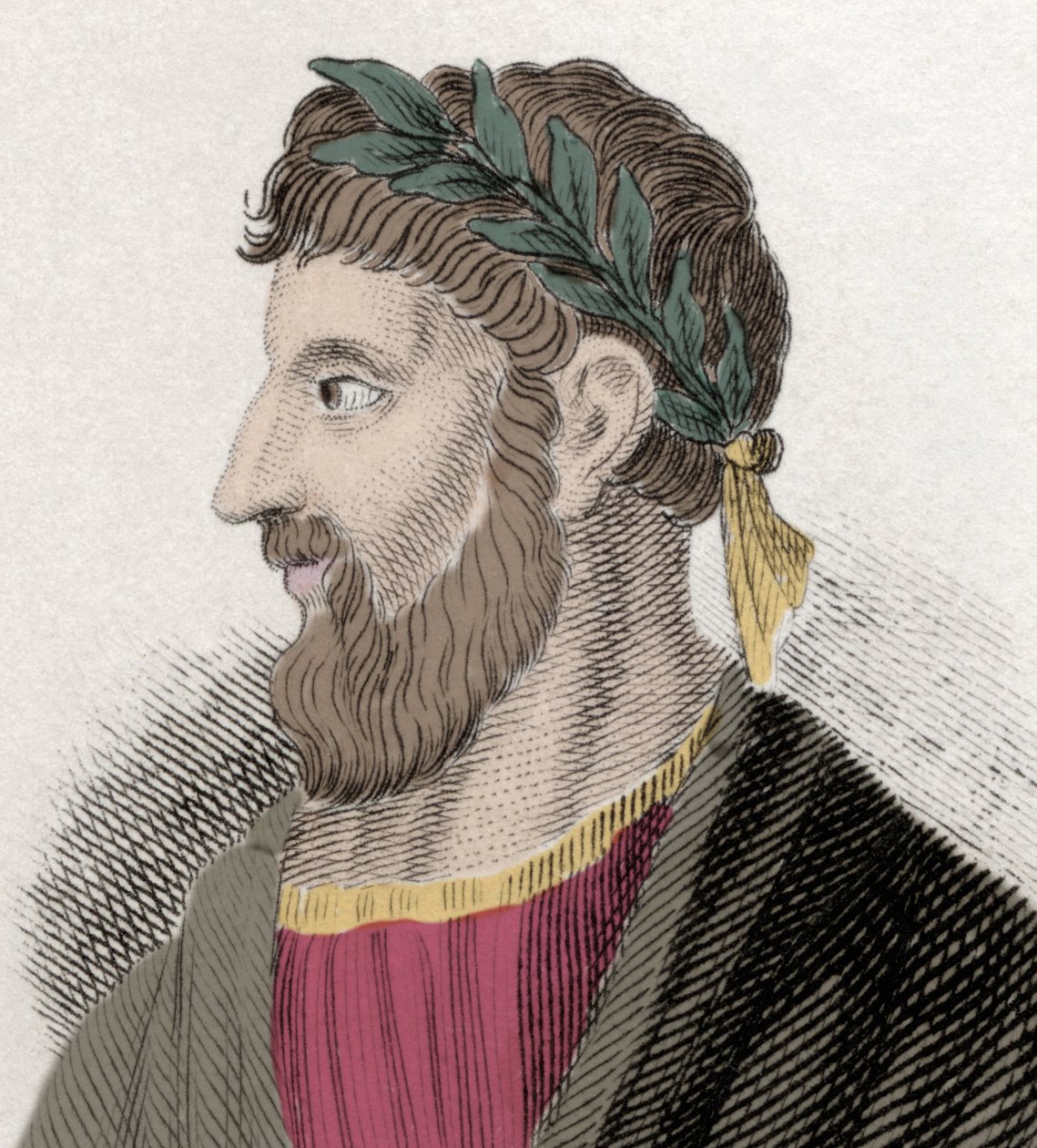 Tyanai Apollóniosz (Apollonius) portréja (16 ap. JC-98/98 ap. JC), görög filozófus. századi metszet. alkotó: Unknown artist