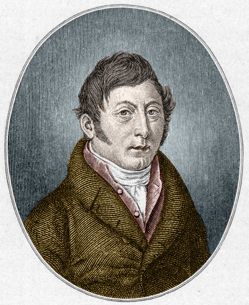 August Klingemann (1777-1831) német drámaíró portréja. alkotó: Unknown artist