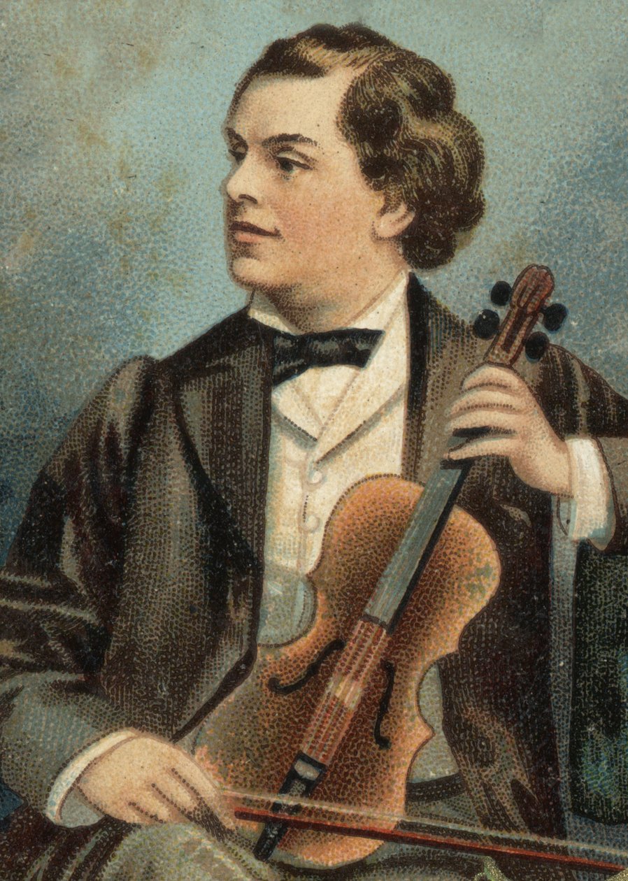 August Wilhemj német hegedűművész (1845-1908) portréja. alkotó: Unknown artist