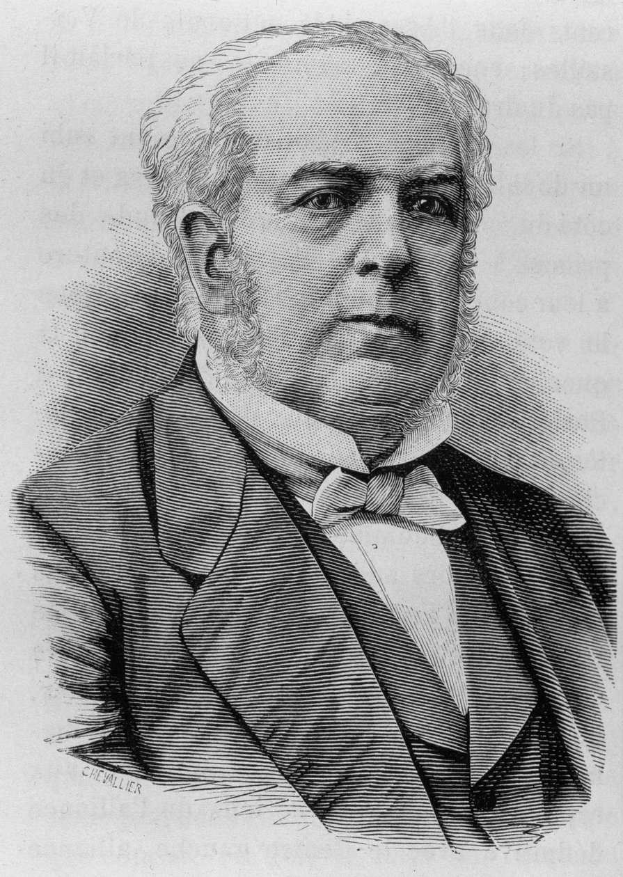 Auguste Casimir-Périer (1811 - 1876) portréja. század végi metszet a „Histoire de France”-ban, H. Martin. alkotó: Unknown artist