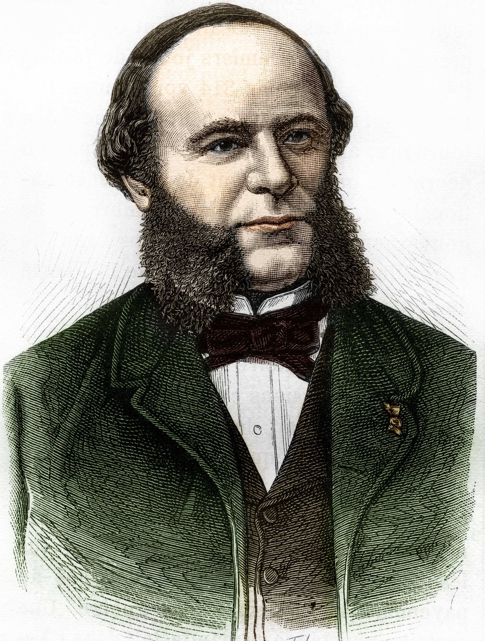 Auguste Pouyer-Quertier (Pouyer Quertier) (1820 - 1891) portréja. Metszet a 19. század végéről. alkotó: Unknown artist