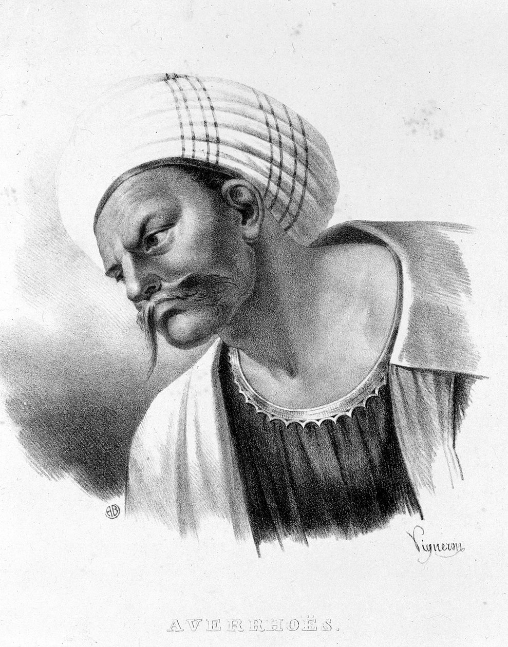 Averroes portréja (1126 - 1198). alkotó: Unknown artist