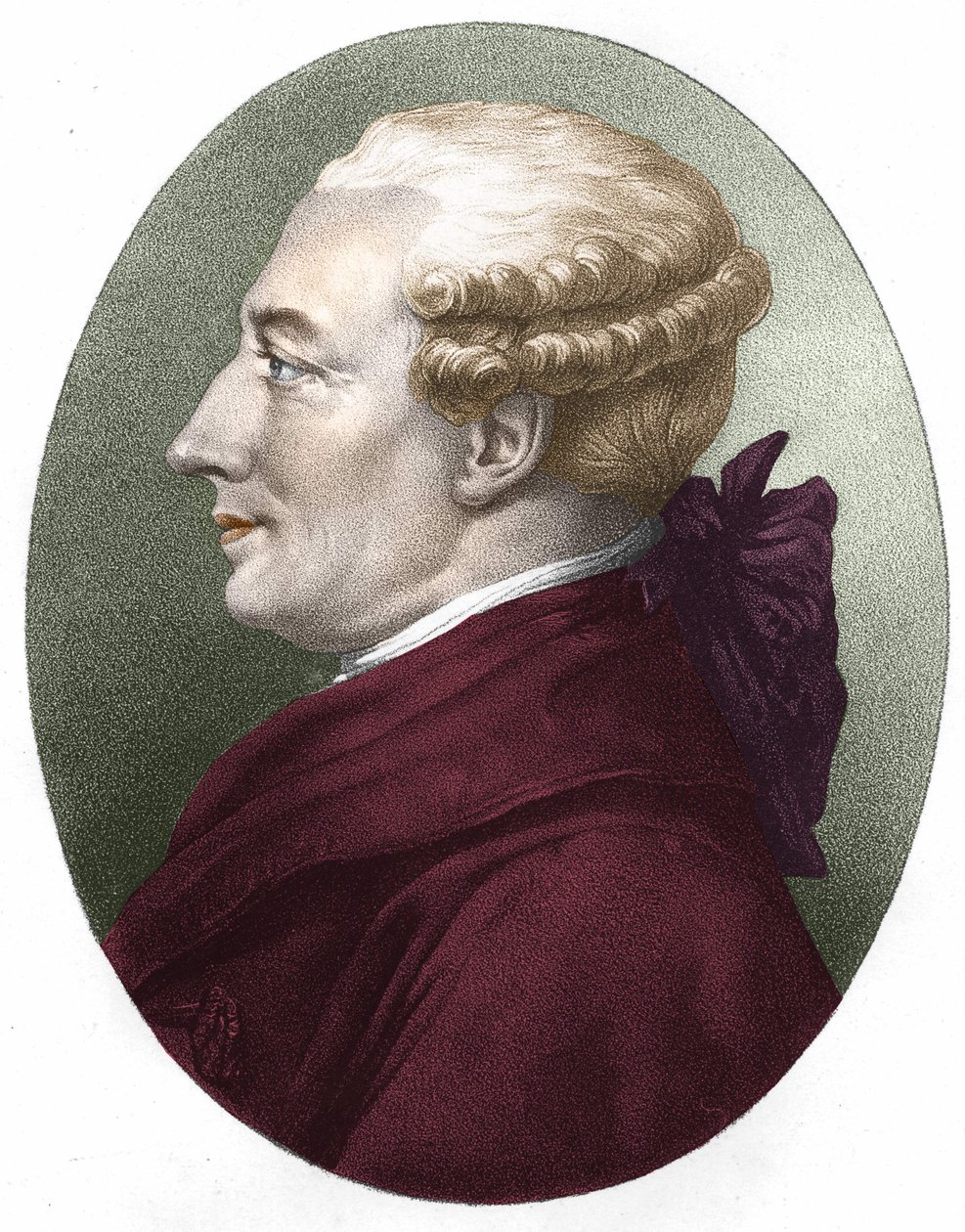 Beaumarchais portréja. 19. századi metszet. alkotó: Unknown artist