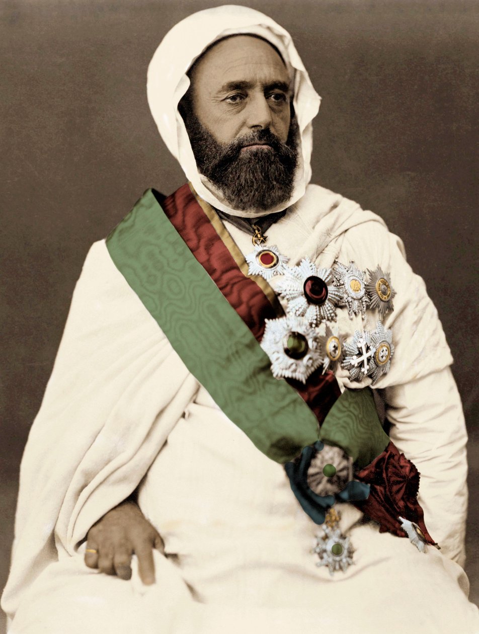 Ben Mahi Ed Din Abd El Kader (Abd El-Kader) (1808-1883) algériai emír portréja alkotó: Unknown artist