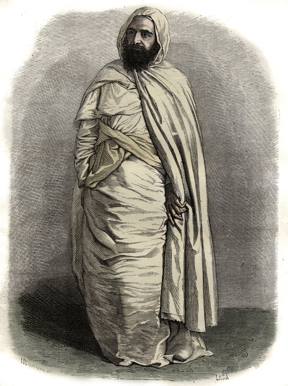Ben Mahi Ed Din Abd El Kader (Abd El-Kader) (1808-1883) ABDELKADER, Mascara Amir katonai és vallási vezető portréja - Ben Mahi Ed Din Abd El Kader (Abd El-Kader) portréja (1808- 1883) Algerien emír - alkotó: Unknown artist