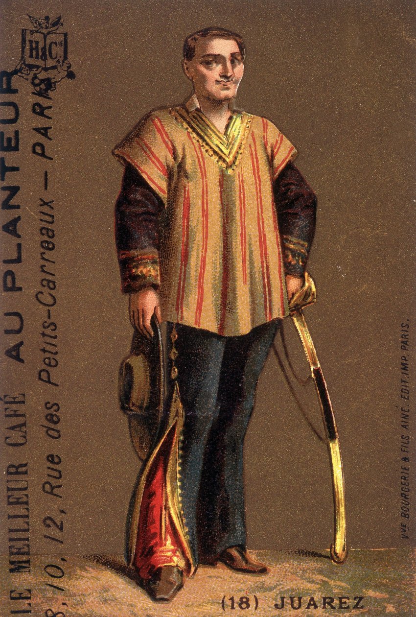 Benito Juarez (1806-1872) mexikói politikus portréja. alkotó: Unknown artist