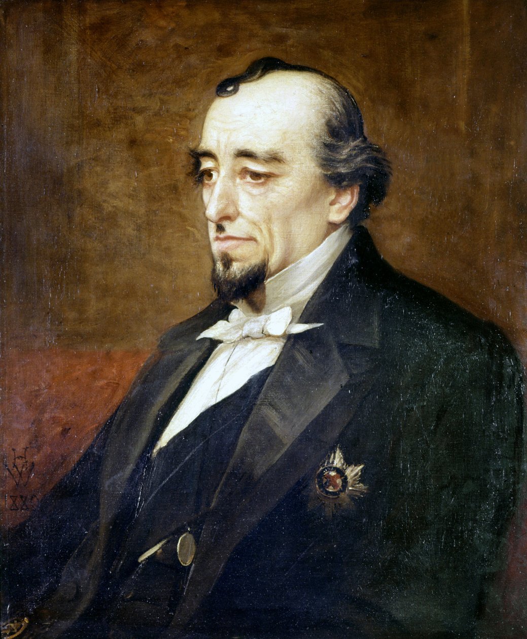 Benjamin Disraeli portréja (Lord Beaconsfield alkotó: Unknown artist