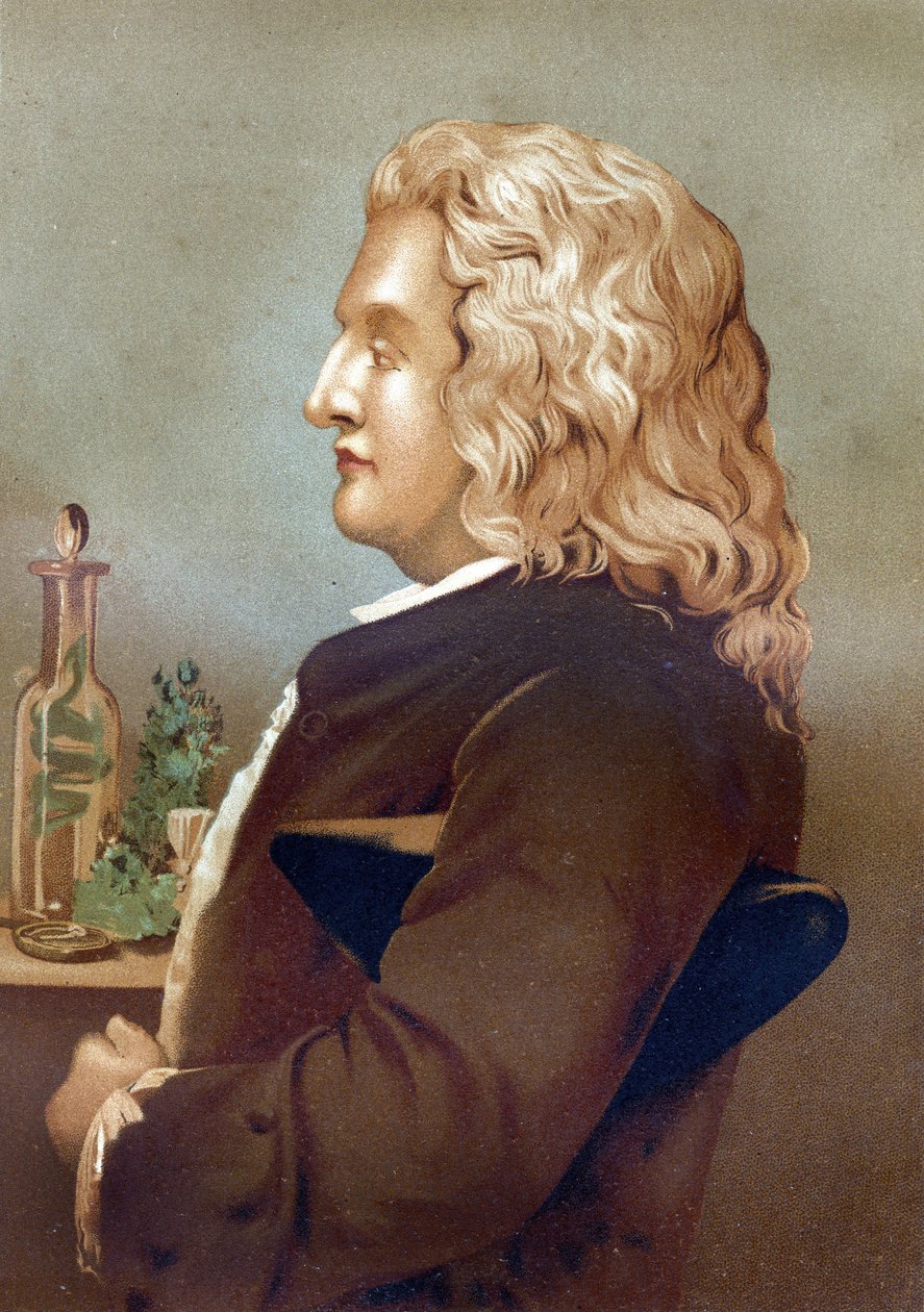 Bernard de Jussieu (1699-1777) francia botanikus portréja. a „La Ciencia y sus Hombres by Louis Figuier” c. Barcelona 1881 alkotó: Unknown artist