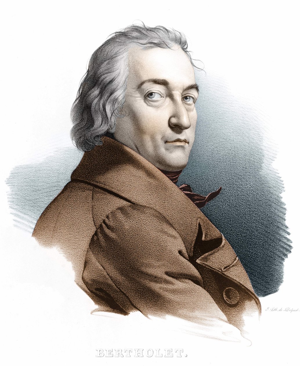 Berthollet portréja. 19. századi metszet. alkotó: Unknown artist